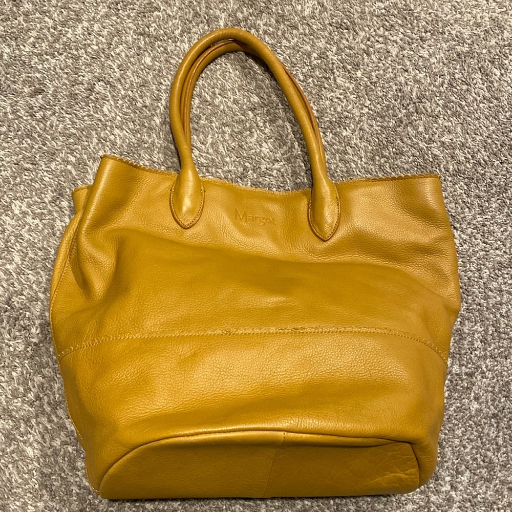Margot - mustard yellow tote, NEW